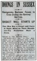 Doings in Sussex - Basket Mill Starts Up The Morning News (Wilmington, DE), Fri, Jan 15, 1904